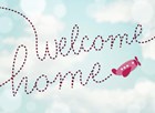 roze vliegtuigje welcome home